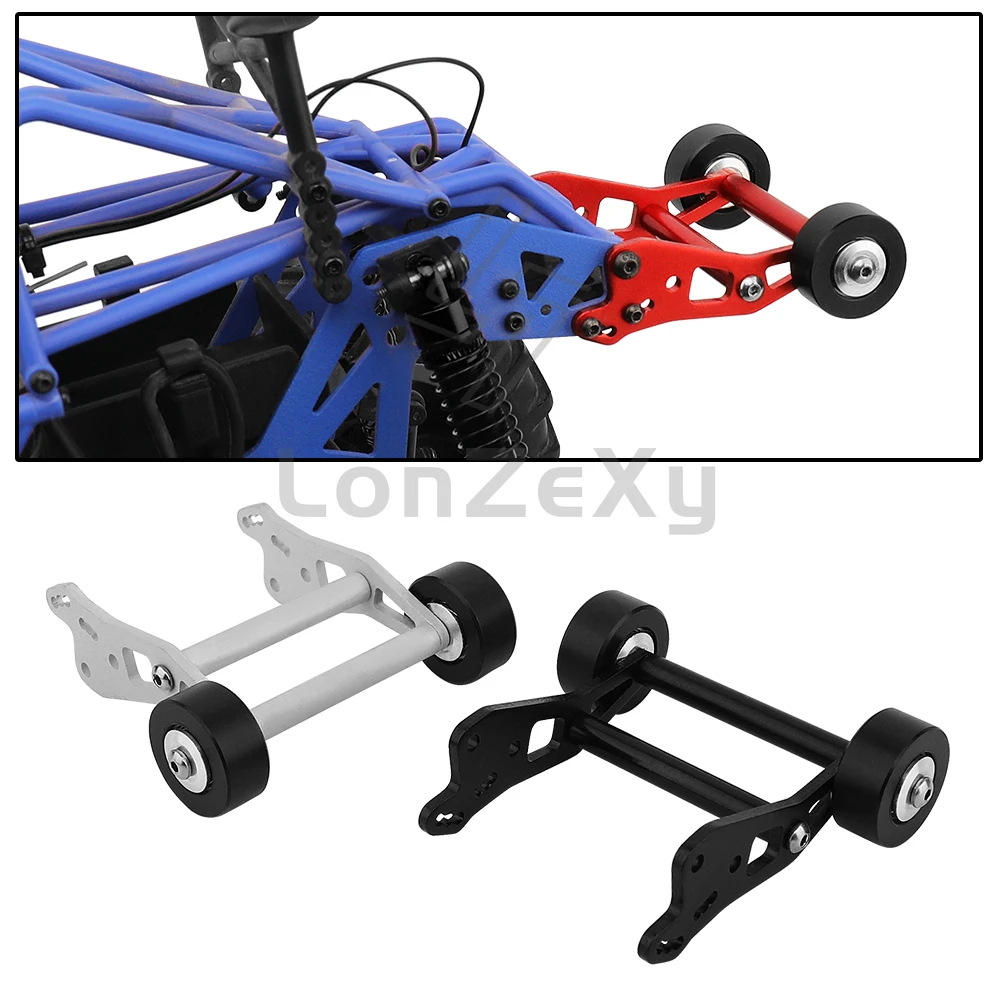 1pc Metal Adjustable Wheelie Bar Anti Roll Wheel for 1/18 Losi Mini LMT 4WD Solid Axle RC Monster Truck Upgrade Parts