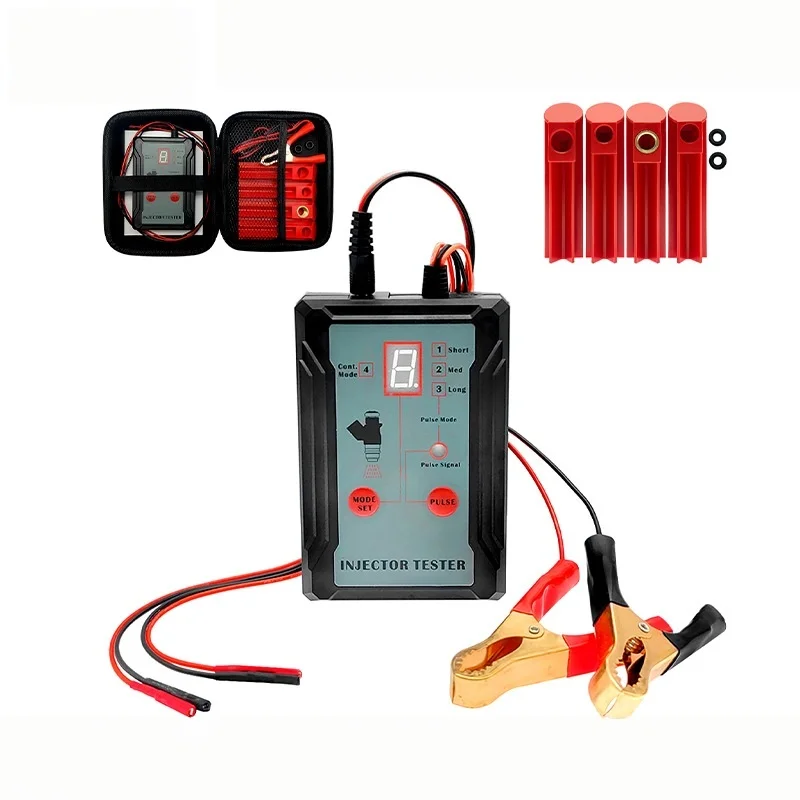 

Car Fuel Injector Tester Cleaner Tool With 4 Size Adapters 8 Pulse Modes Dual Car Accessories