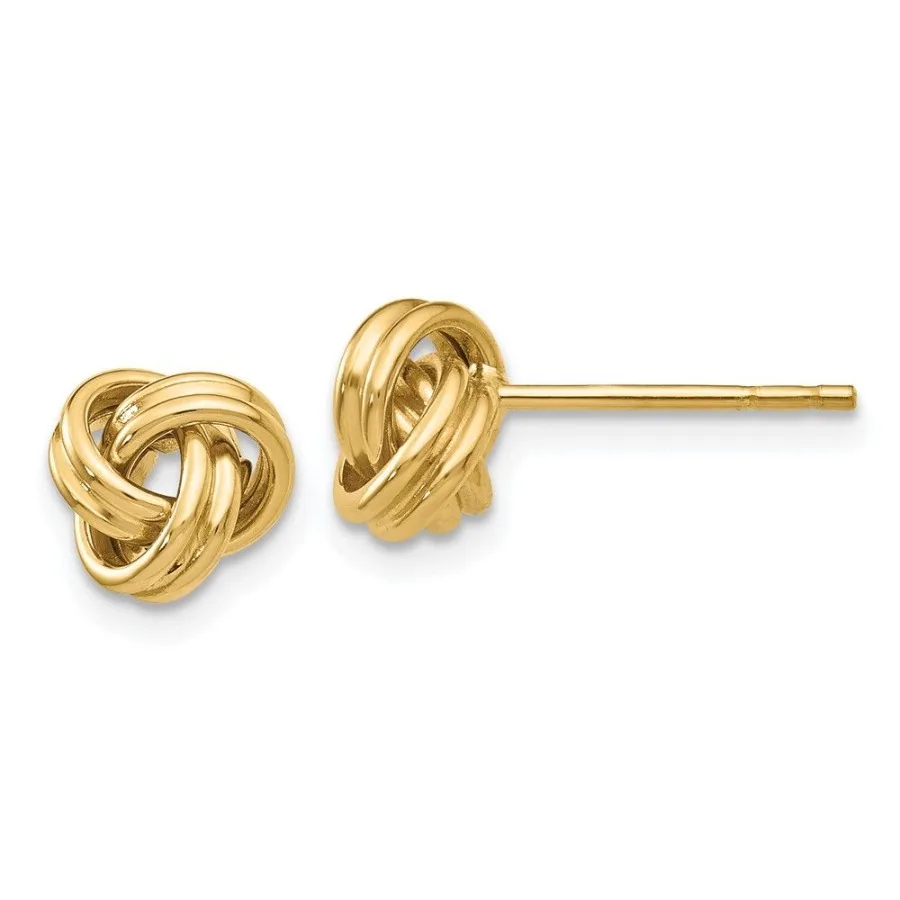 

14K Love Knot Post Earrings