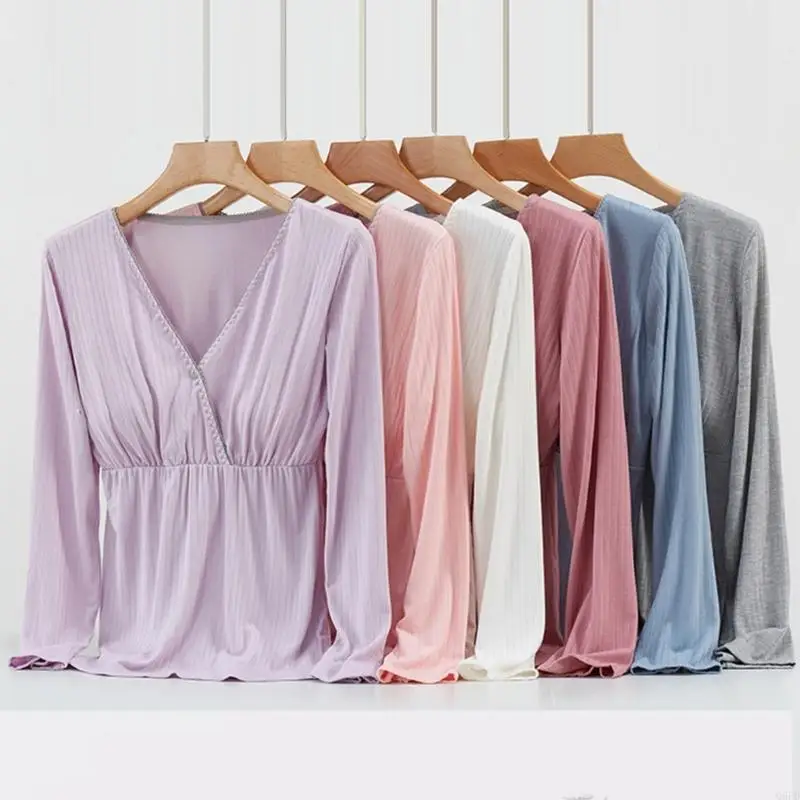 ثوب نوم مريح للرضاعة الطبيعية، حل للرضاعة بدون جهد هدية للبشرة الحساسة #3