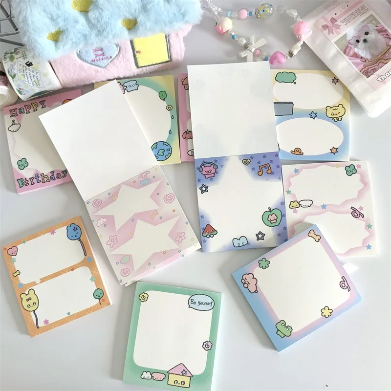 MINKYS 50 fogli Kawaii Star Memo Pads Paper To Do List Journal Note Paperlaria materiale fai da te cancelleria