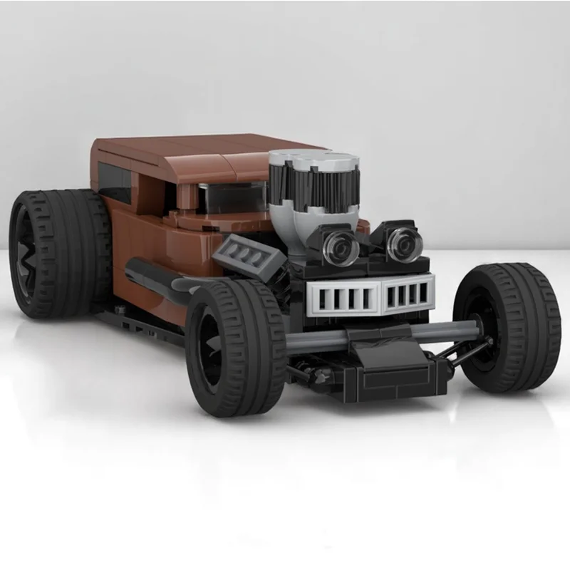 NIEUWE MOC Bouwsteen Hot Rod Speed Champion DIY Klassieke speelgoedstenen voor kinderen Creatief speelgoed Kerstcadeau Technisch blok