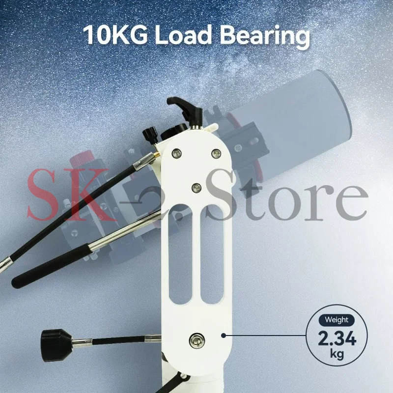 Astronomical Telescope Fretting Visual Warp and Latitude Platform Load-bearing 10kg 360-degree dial Biaxial worm gear