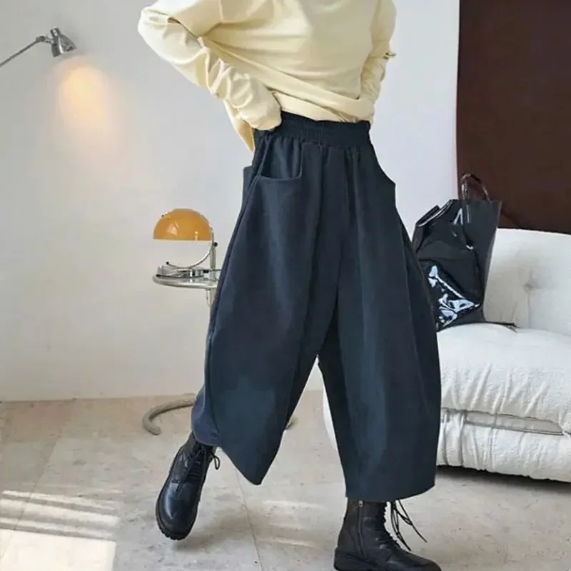 Frauen Birne Geformt Abnehmen Leggings Hohe Taille Harem Hosen Modische FemaleNew Frühling Herbst Vintage Lose-Fit Plus Größe