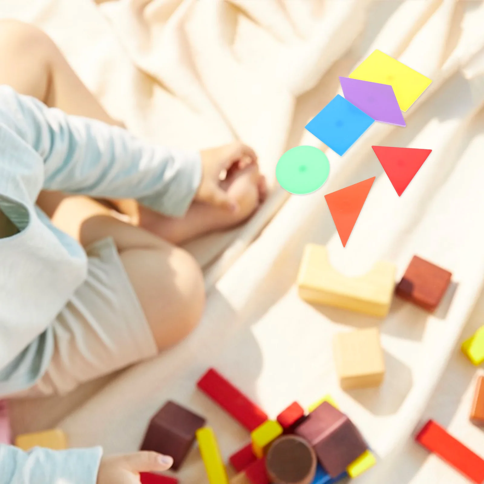 

12 pcs Magnetic Geometry Teaching Aids Kids Educational Toys Geometric Shapes Magnets Math Learning Tools Plane Figures Shape