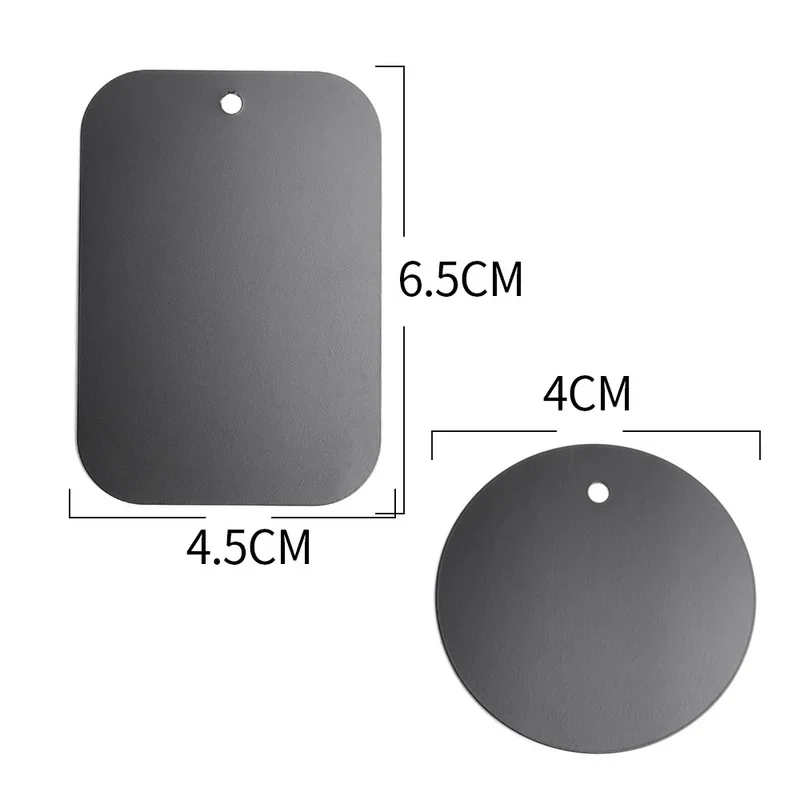 Metal Plate for Magnetic Car Mount Phone Holder Self-Adhesive for Phone Magnet Car Stand Mount Rectangular Round Plate Sheet