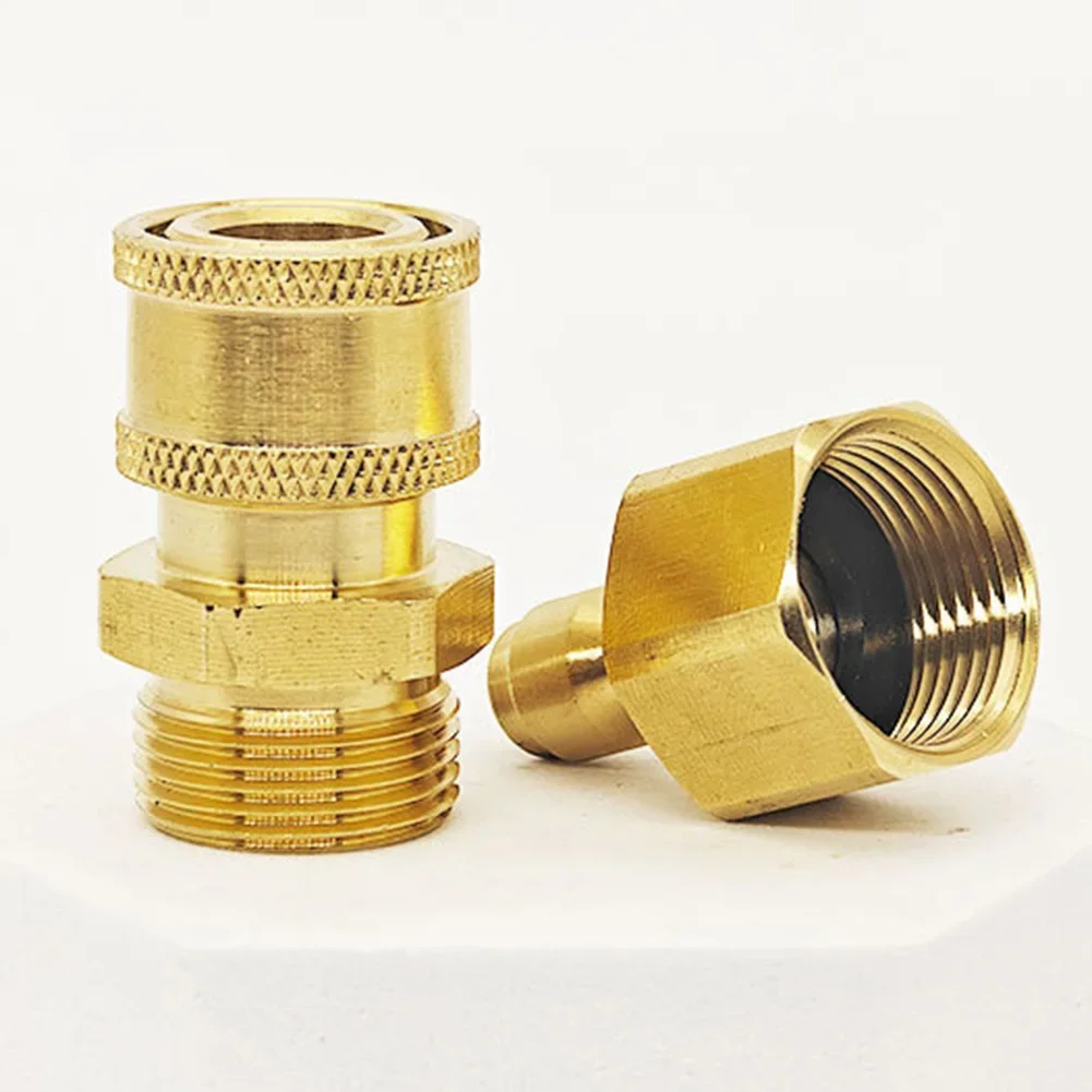 

High Pressure Car Washing Machine Connector Copper M22x1.5 Quick Connector Versatile Adapter For Watering Flowers Washing Cars