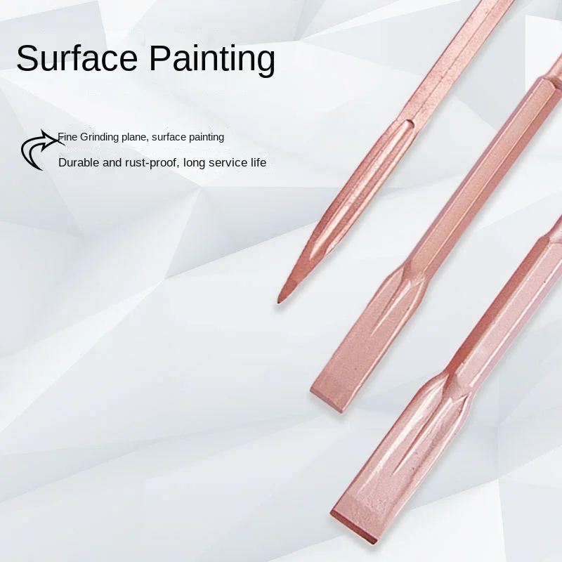 LINBON 1PC Meißel SDS PLUS 250mm Elektrohammer Bohrer Spitze Nut Solarplexus Flachmeißel Brechen Beton Ziegel Wand Bohren