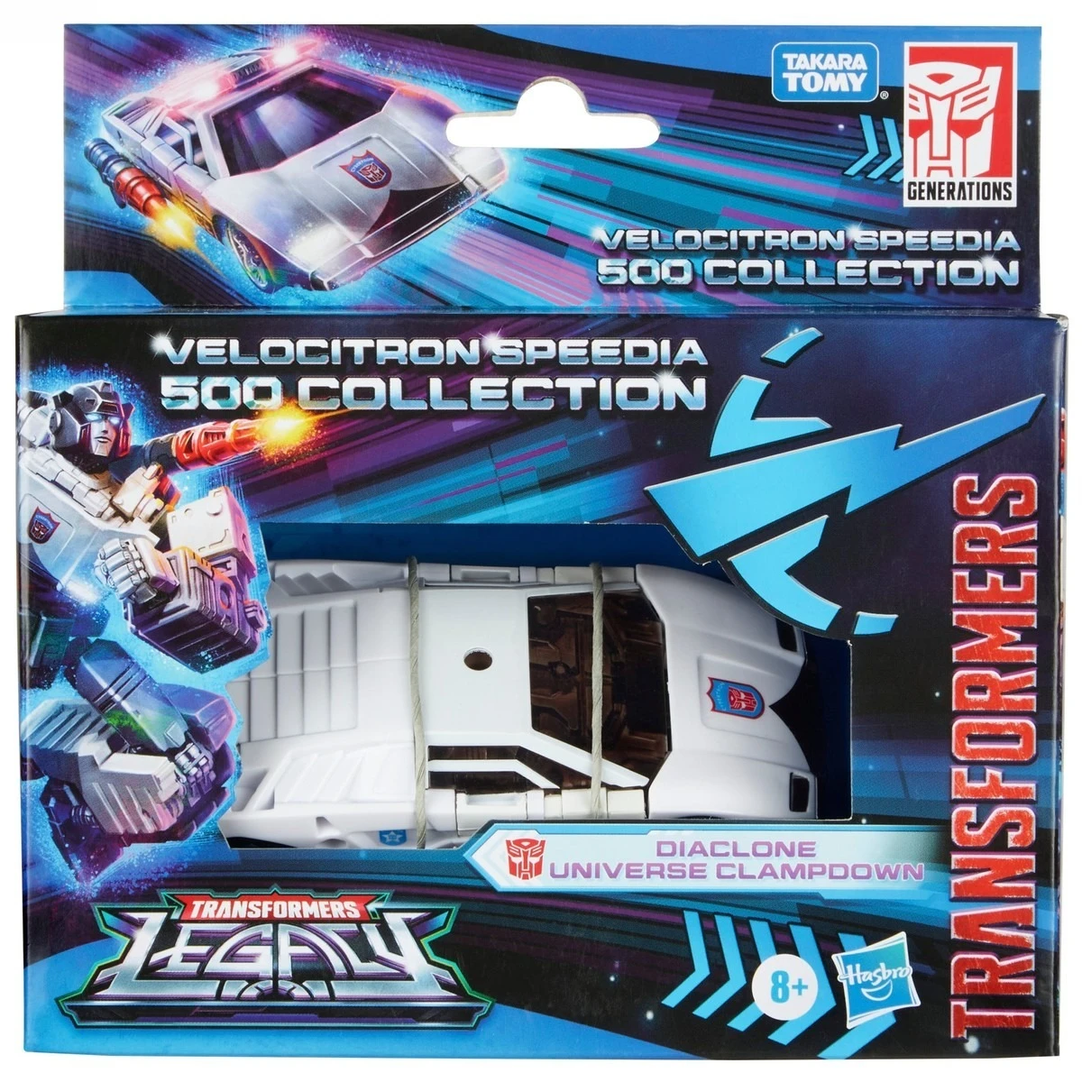 Hasbro Transformers: Legacy Velocitron Speedia 500 Diaclone Universe Clampdown figura de acción muñeca colección modelo juguetes regalos