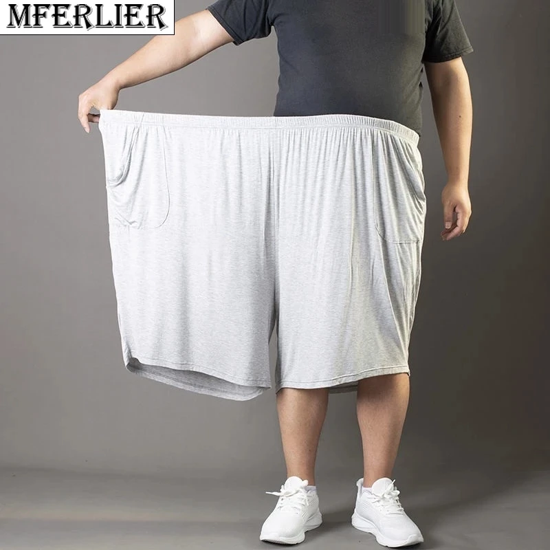 summer men casual shorts thin modal elasticity plus size 8XL 9XL 10XL 12XL home shorts soft