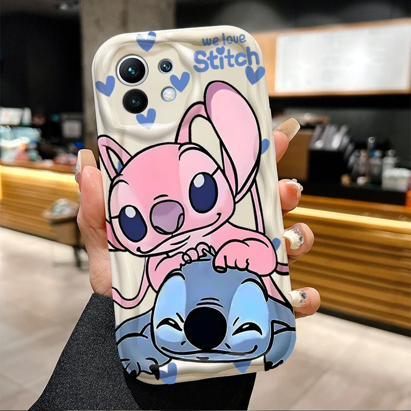 Desenhos animados pontos anjos caso de telefone para samsung galaxy s25 s24 s23 s21 s20 fe plus ultra f06 4g 5g 3d onda macio tpu capa traseira