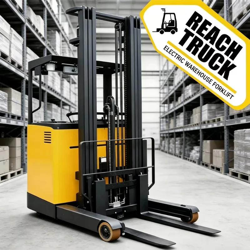 Electric Reach Truck Trilateral Standing Stacker 1t 1.5t 2.0t 2.5t  Height Chinese Mfr Direct Supplier Pallet Racking Use