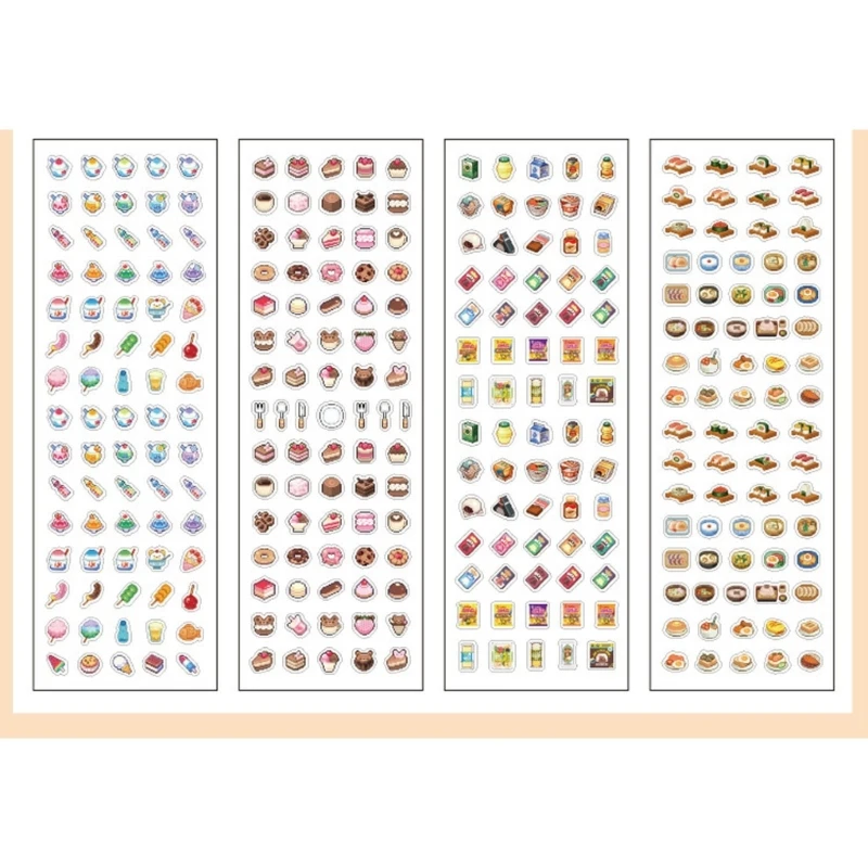  Fun Pixels Design Sticker with Waterproof Feature Easy to Apply Art Sticker for Creative Crafts and Outdoor Activity