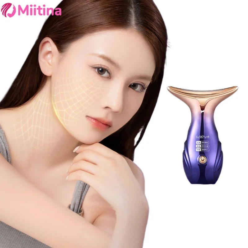 

EMS Facial Lifting Device Neck Face Eye Massager Face Slimming Beauty Skin Phototherapy Machine Anti Aging Reduce Double Chin