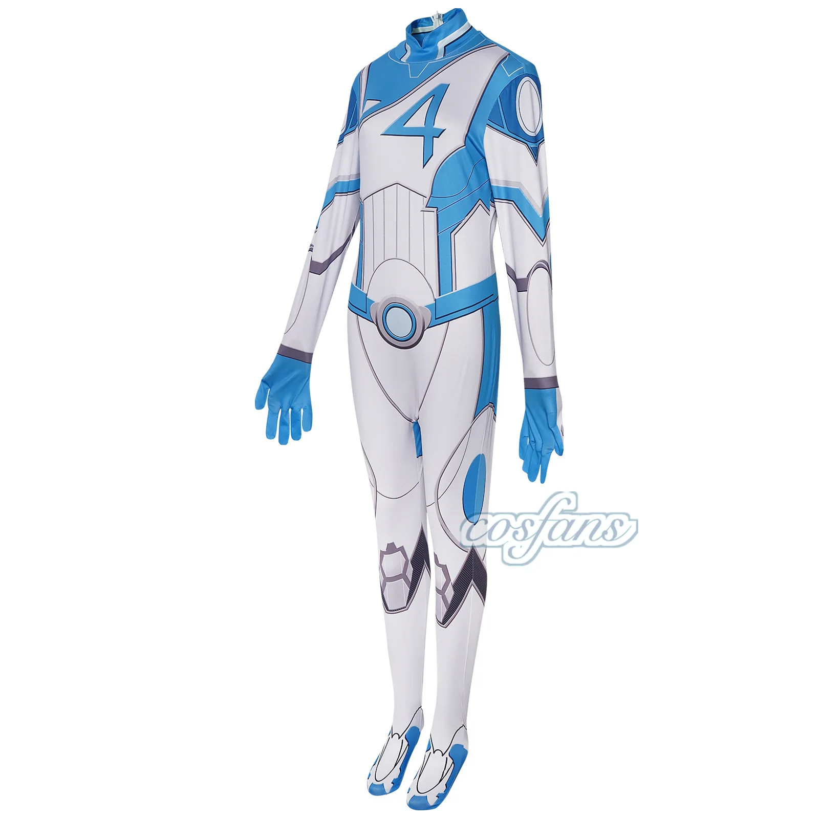 Rivals Fantastic Fourth Susan Storm คอสเพลย์ผู้หญิงผู้ชาย Jumpsuit เครื่องแต่งกายที่มองไม่เห็น Lady Fantastic ปลอมตัวฮาโลวีน Carnival ชุด