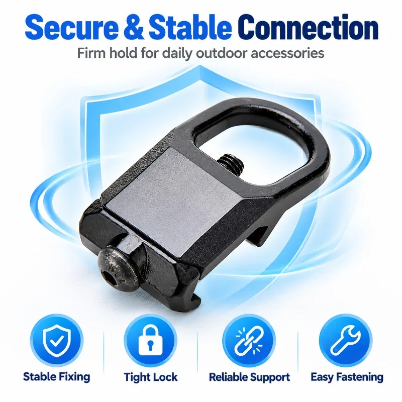 20mm Aluminum Alloy Buckle Fastening Ring Outdoor Webbing Strap Connector for DIY Webbing Project