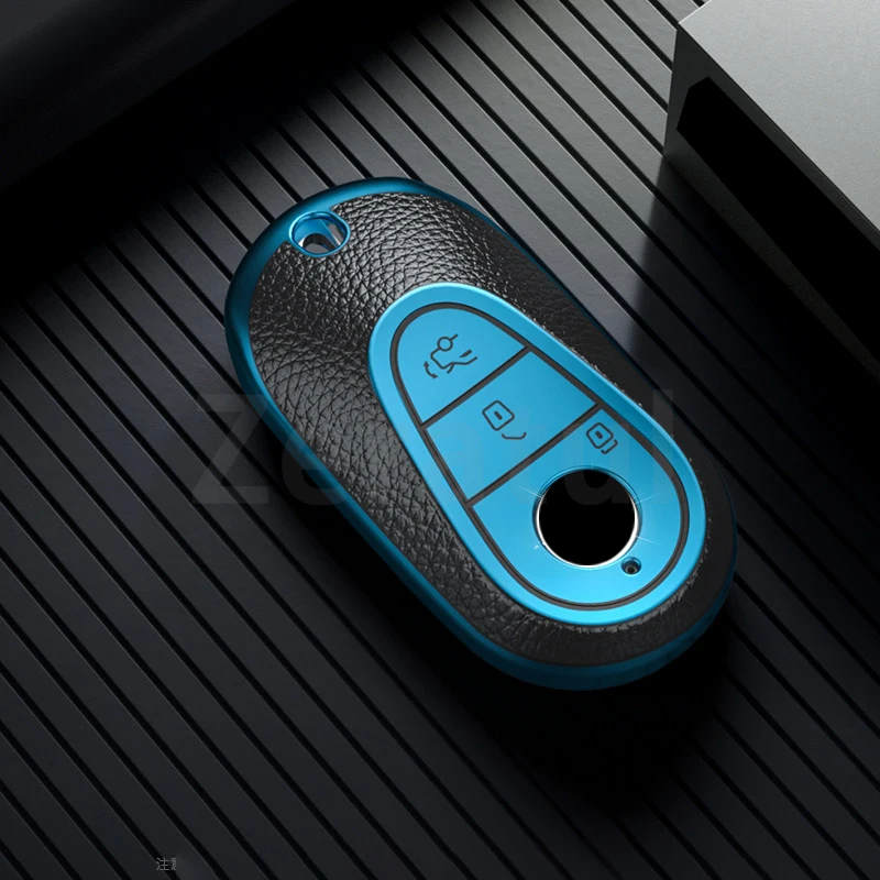 For Mercedes Benz 2021 C S Class W223 W206 S350L S400L S450L S500L Auto Car Remote Key Case Cover Shell Fob Holder Protector