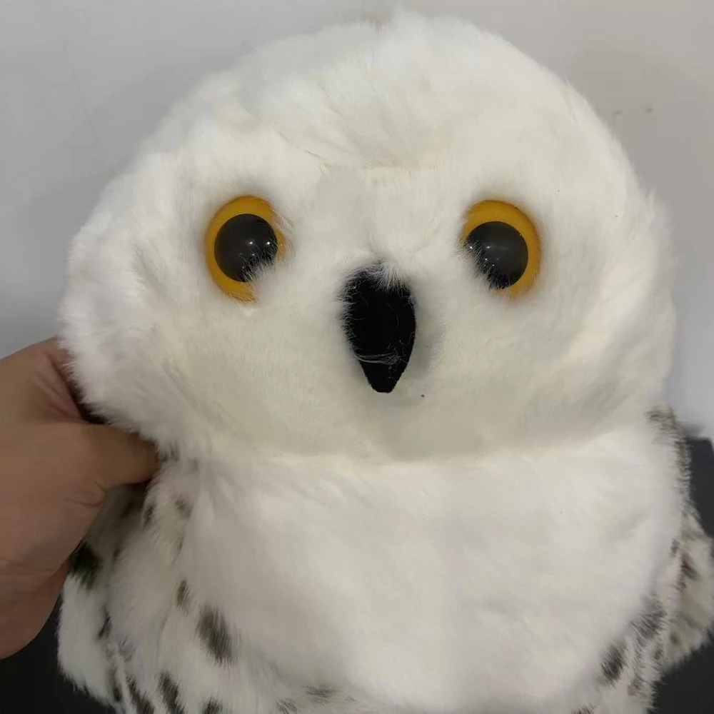 40cm Big Size Animal Bird Plush White Owl Toy Doll Animal Anime Collection