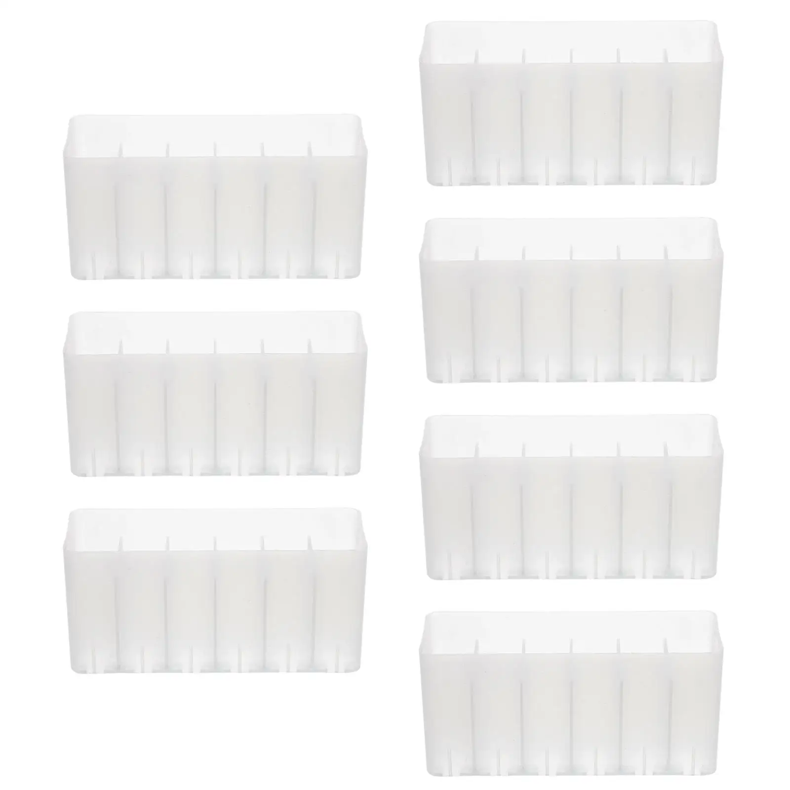 7 Pcs Marker Storage Box Desk Pen Organizer Desktop Holder Markers Container Plastic Office Organization Practical Long