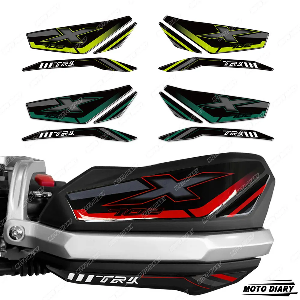 For Benelli TRK702X TRK 702 X TRK 702X 2023 2024 3D Resin Handguard Stickers Motorcycle Hand Guard Shield Decals Protection Kit