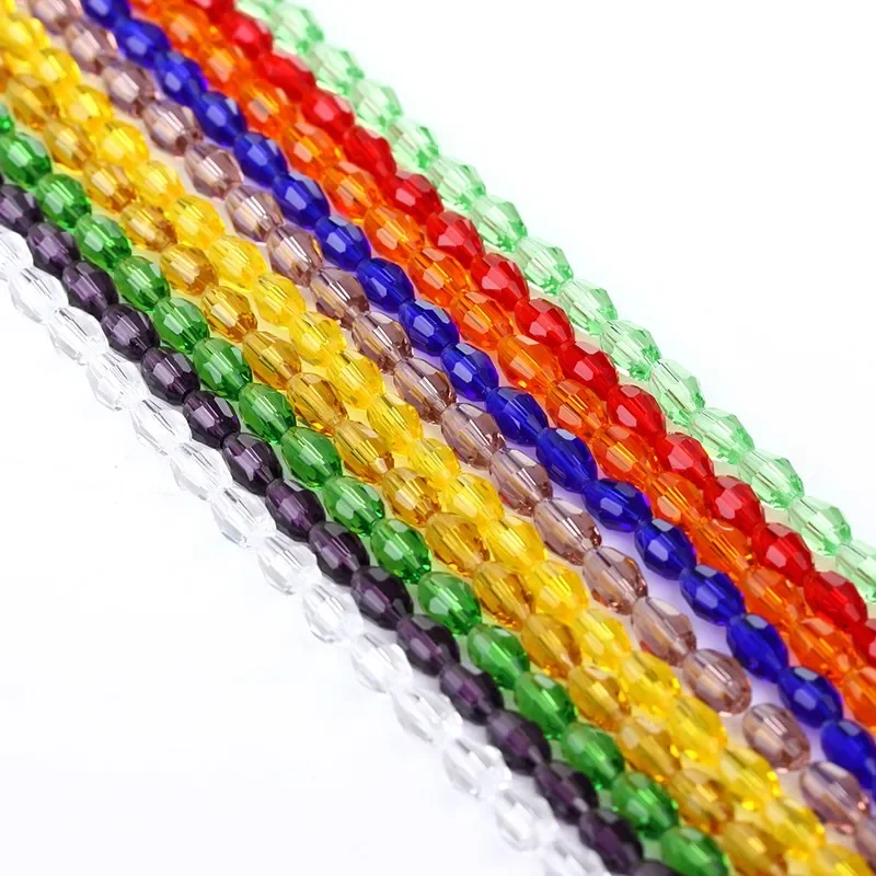 

4x6mm 710pcs/lot Mixed Color Cut&Faceted Glass Crystal Rondelle Spacer Beads Diy Craft Material For Jewelry Making