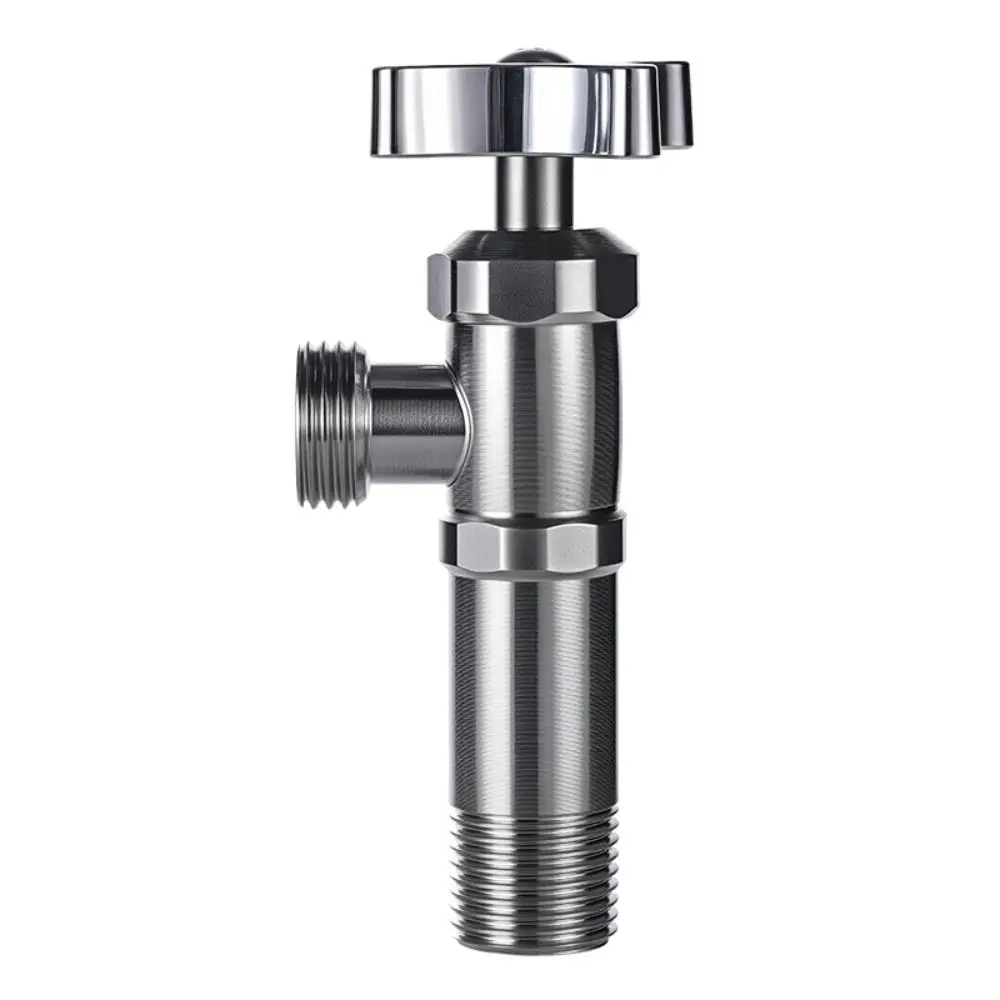 High Quality Stainless Steel Triangle Valve Thread Seal Angle Valve Thickened Explosion Proof Water Heater Valve Kitchen
