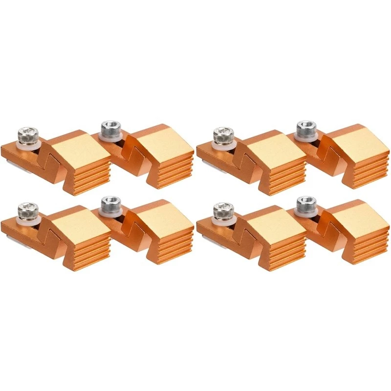 【Big deal】8PCS Router Side Pressure Plate Clamps For 3018 CNC Machine,T-Track & Perforated Worktables-For Secure CNC Machining