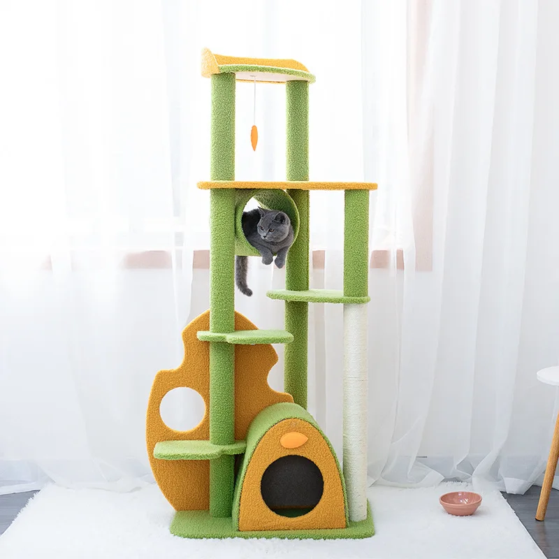 

Cat Climbing Frame Cat Tree Nest One Climbing Frame Cat Tower Grab Post Large Jumping Platform Pet Supplies