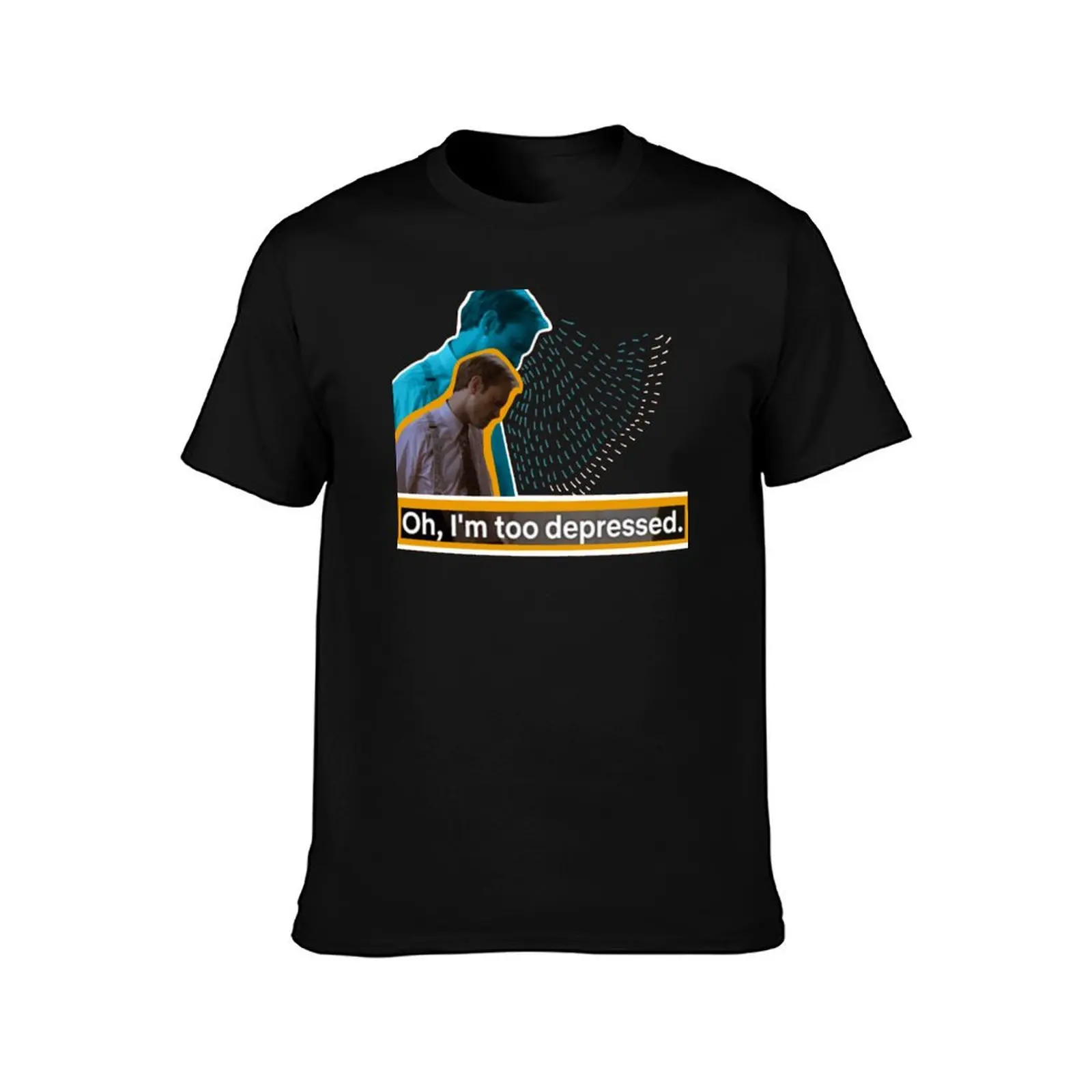 depressed niles T-Shirt Summer Casual Cotton Tee Oversized Streetwear Tops Vintage Graphic Print Loose Fit Short Sleeve