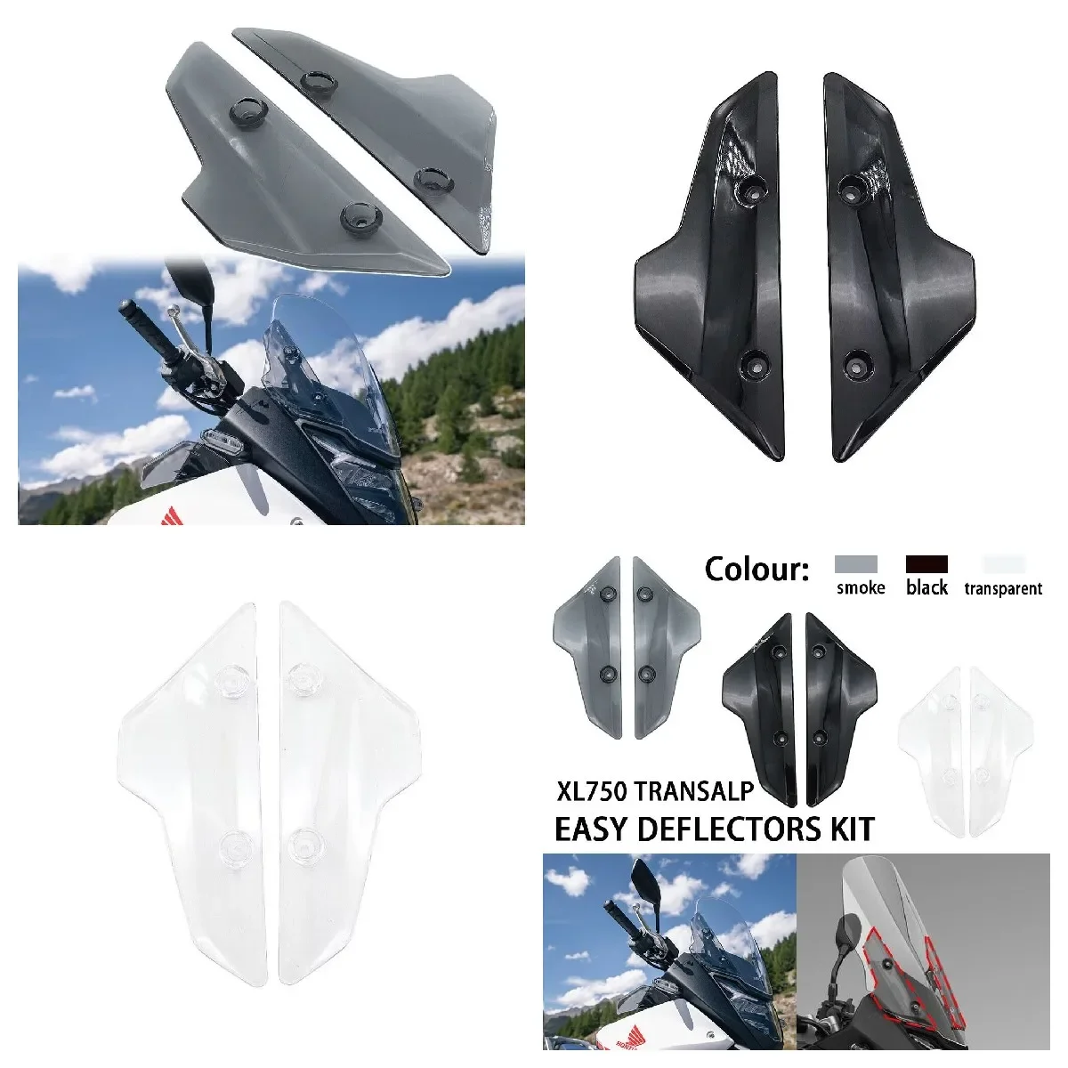 

Suitable for Honda XL750 Transalp modified front windshield deflector, front windshield spoiler 23 years