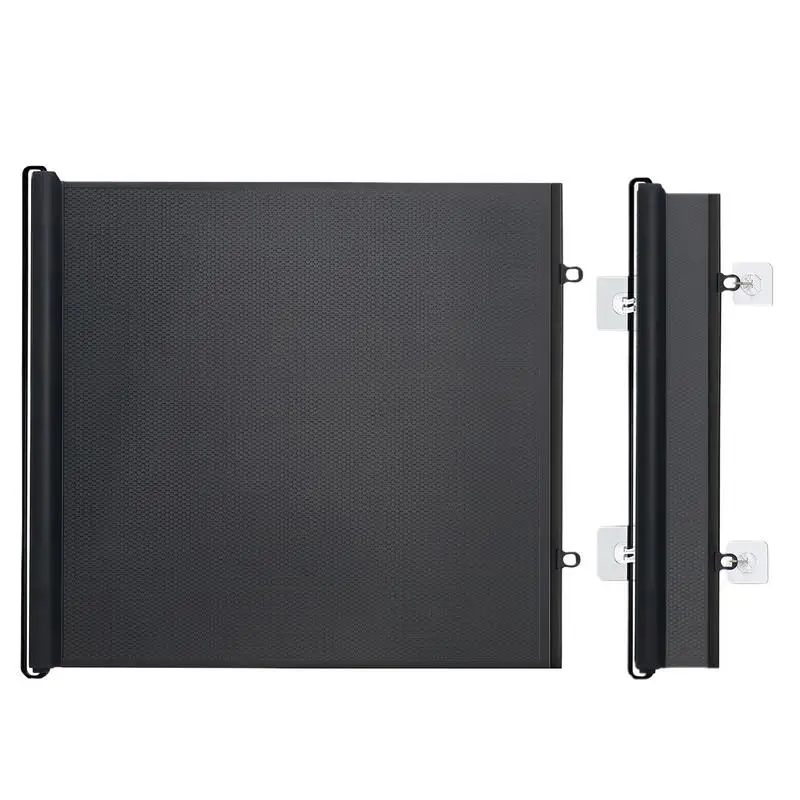 Puerta retráctil de malla para mascotas, sin taladro, puerta extensible de protección para niños, barrera protectora para mascotas, pantalla de malla para pasillos de balcón