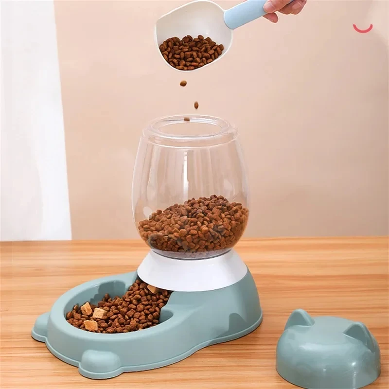 2.2/2.5L Dog Food Water Bowl Automatic Feeder Dispenser for Cat Dog Large Capacity Pet Drinking Bowl Cat Supplies