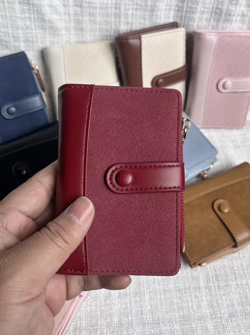 Neue Damen-Geldbörse, hochwertiger Kartenhalter mit Reißverschluss, weibliche Geldbörse, Fotohalter, Münzfach, einfache Geldklammern für Mädchen – Detail 30
