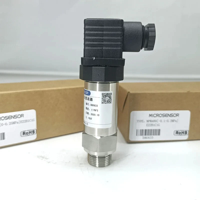 Industrial High Accuracy Piezoresistive Digital Fluid Liquid Hydraulic Oil Water Hirschmann Pressure Sensor