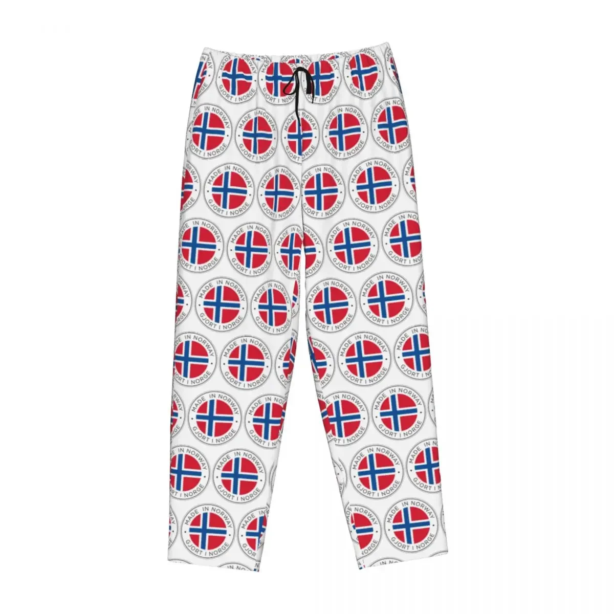 Custom Norway Flag Women Pajama Pants Lounge Sleep Sleepwear Bottoms with Pockets