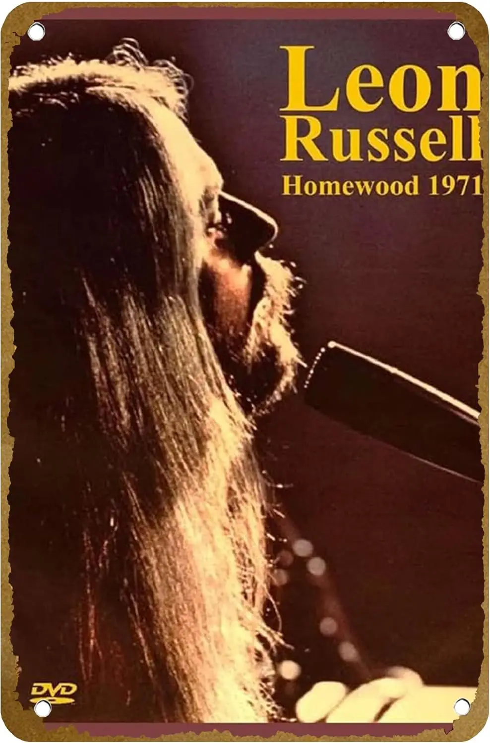 Leon Russell: The Homewood Session Movie Poster Metal Tin sign Logo Family Club Bar Cafe Bedroom Art Wall Decoration Gift