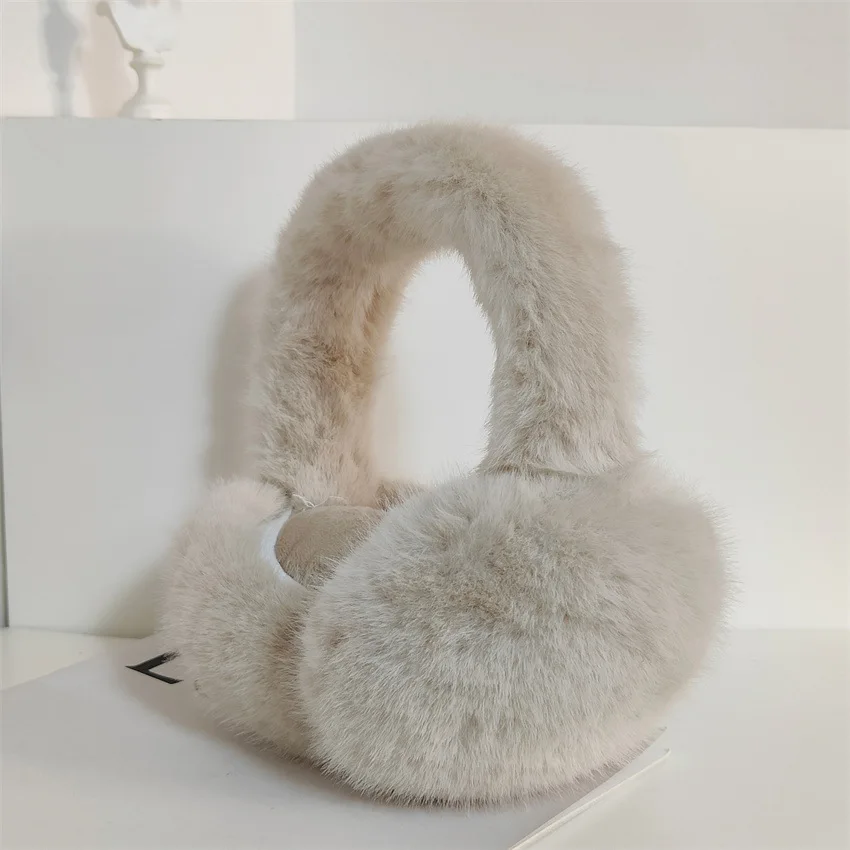 1 قطعة الموضة بلون لينة أفخم الأذن دفئا شتاء دافئ غطاء للأذنين في الهواء الطلق الباردة حماية الأذن يفشل للطي إيرفلاب غطاء للأذن #1