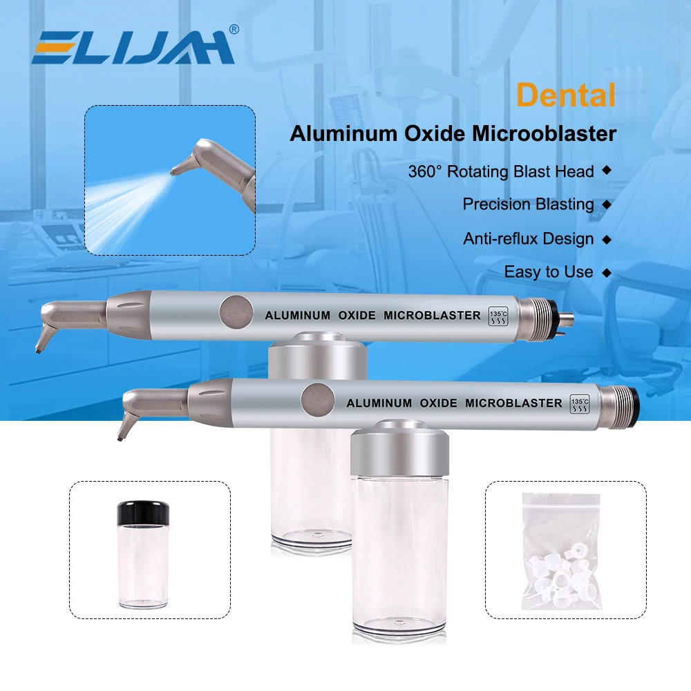 

ELIJAH Dental Aluminum Oxide Micro Blaster Interface Microetcher Sandblasting Alumina Gun Air Abrasion Polisher Instrument