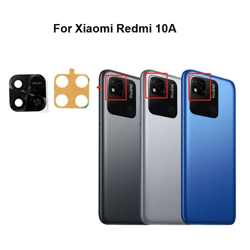 For Xiaomi Redmi Note 10 10C 11 11S PRO + Max Prime 10T 11T 10S 10A 4G 5G 2022 Back Rear Camera Glass Lens With Glue Sticker