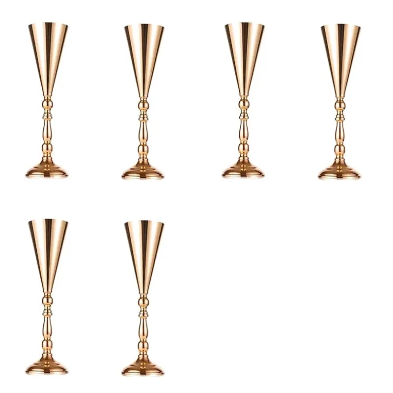 

【РОЖДЕСТВЕННЫЙ】6 шт. настольная ваза для цветов, свадебный центральный декор, металлическая подставка для цветов, искусственные цветочные украшения для юбилея P