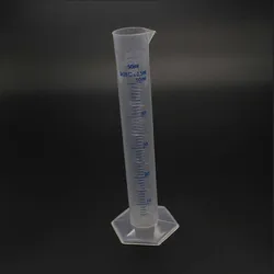 50ml Measuring Cylinder Plastic Graduated Laboratory Lab Test Cylinder Container Tube Measuring Tools