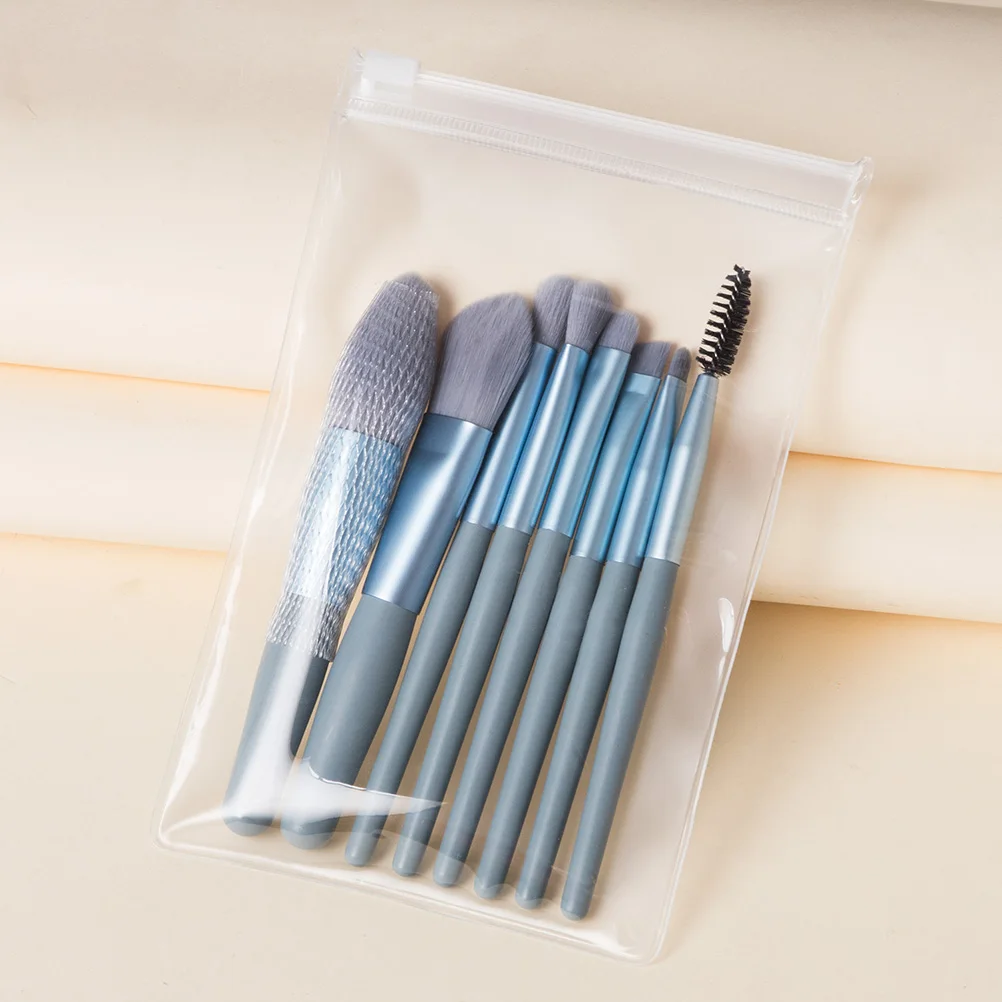 

8pcs Makeup Brushes Professional Brush Kit Women Powder Wooden H Non Shedding Safe Cleaning Daily Use