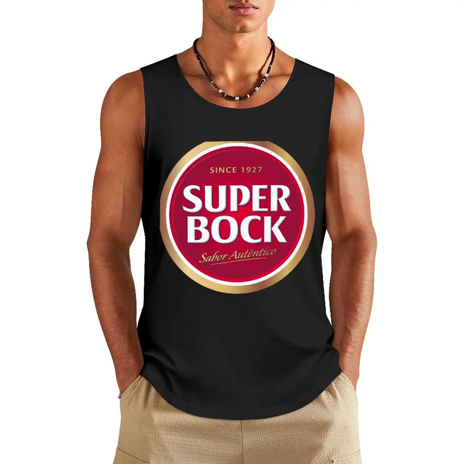 

super bock since 1927 logo Tank Top Muscle fit Men gym sportswear