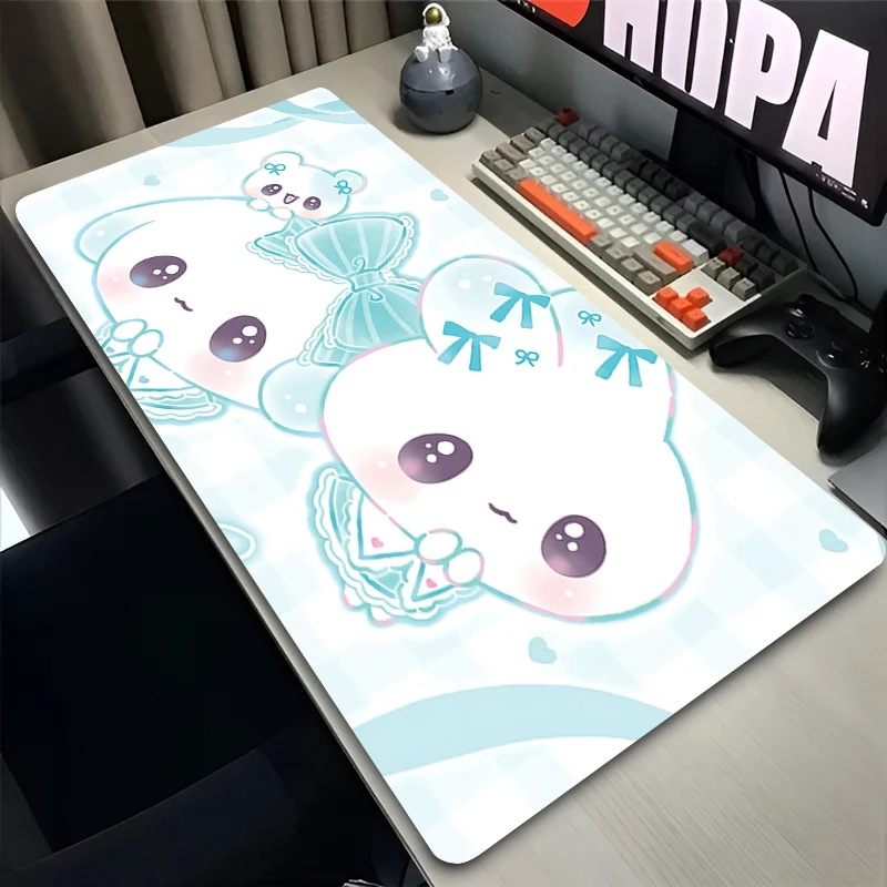 

Mouse Pad Computer Gamer PC Accessories Mousepad Rubber Non Slip Desk Mat Laptop Gamer Strawberry Blueberry Rabbit Keyboard Pad