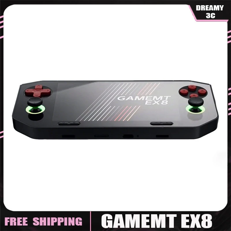 GameMT EX8 Game Console TMR Joystick Open Source 4.88”1620 * 1080 HFD Glass Screen Retro Handheld Game Consoles Portable Gifts
