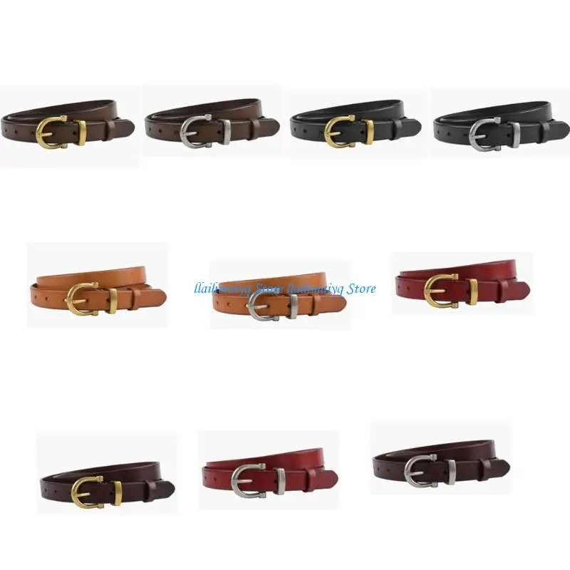 

573B Leather Women's Belt Elegant Design Waistband 3cm Width For Professional Office And Formal Occasion