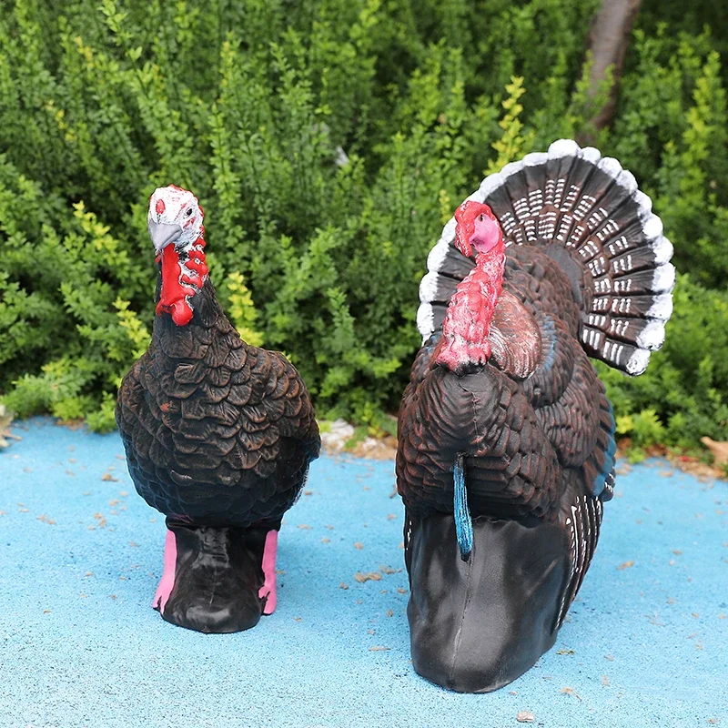 3D Turkey Archery Decoy Target Self Healing Foam Shooting Target with Ground Stakes for Compound Recurve Bow Pracunting Practice