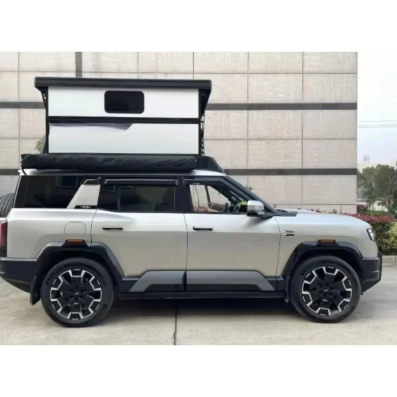 Aluminium Alloy Waterproof Roof Top Tent for Outdoor Camping SUV Car Roof Racks 2-3 People Capacity Hard Shell Top Roof