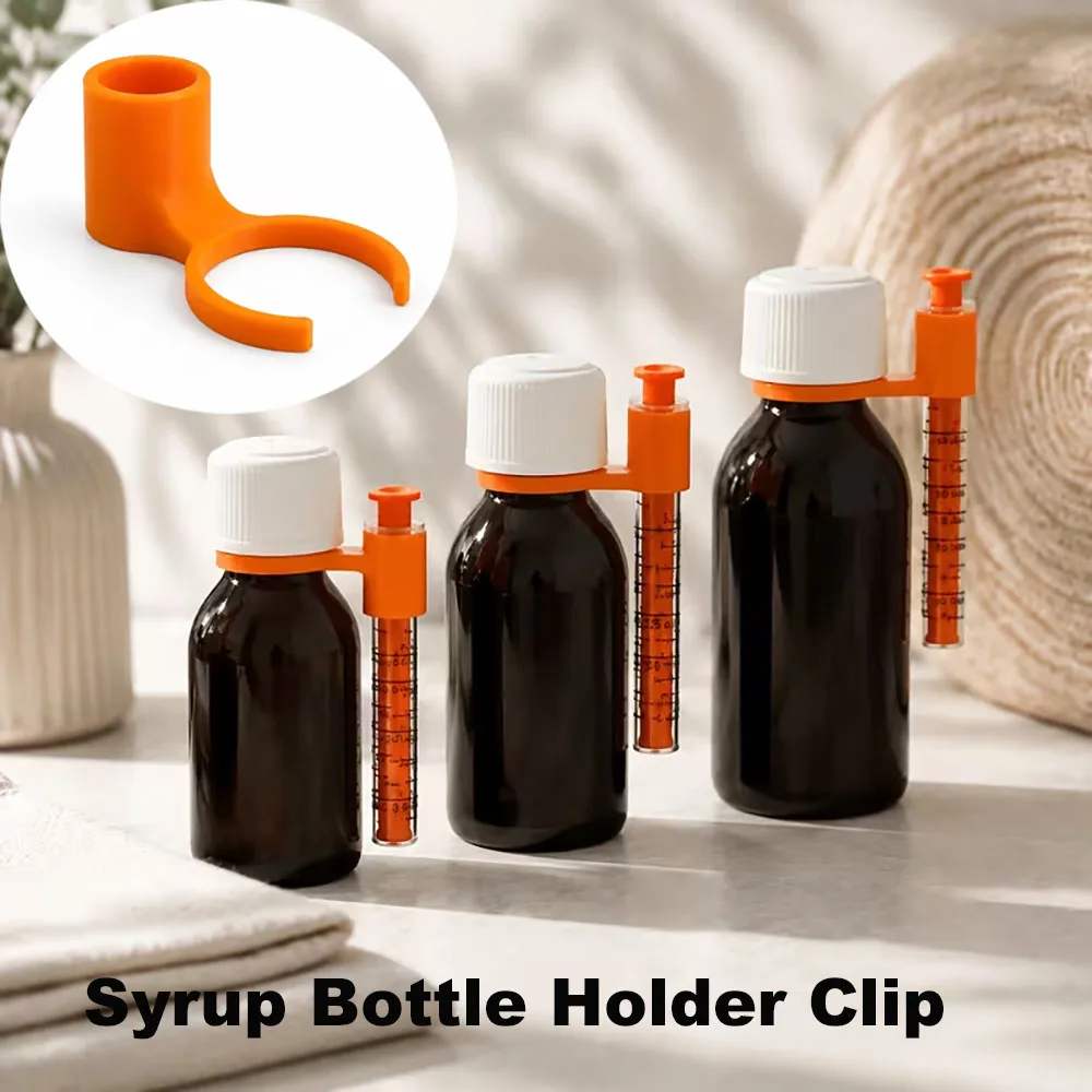 2pcs Syrup Bottle Holder Clip Stable Fixing Syrup Dispenser Coffee Milk Tea Making Auxiliary Tool Beverage Tool Attachment