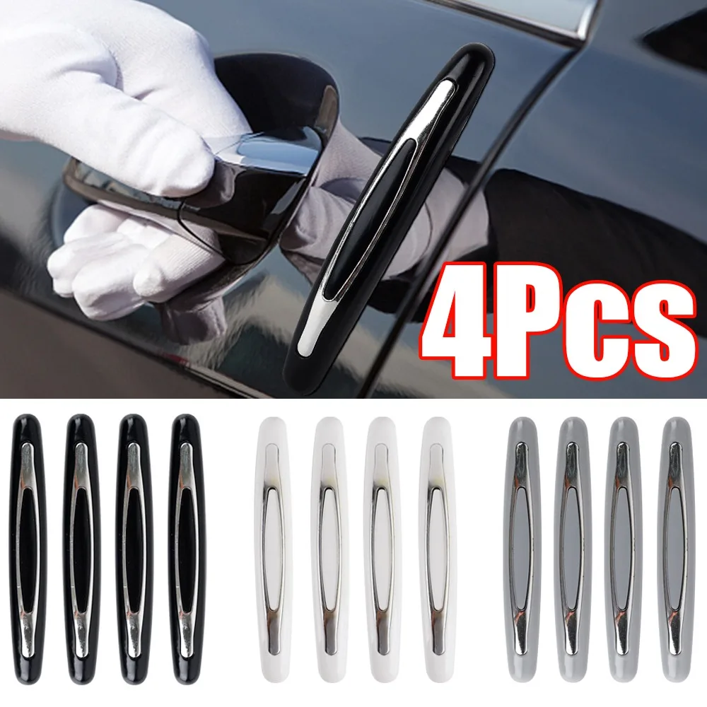 4Pcs Car Door Anti-collision Strip Anti-static Airbag Car Side Guards and View Mirror Protector Strip Door Collision Universal